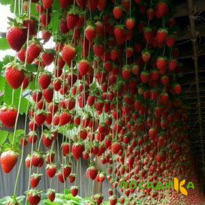 Клубника ампельная Анастасия купить по цене от 370р. в интернет-магазине «Посадика» с доставкой почтой в в Коврове и по всей России – [изображение №1].